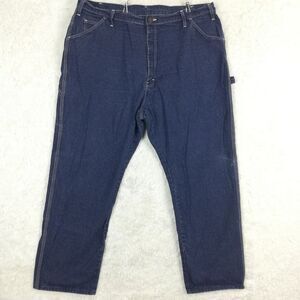 Dickies Mens Jeans Carpenter Denim Blue Indigo Wash Workwear 42x30‎